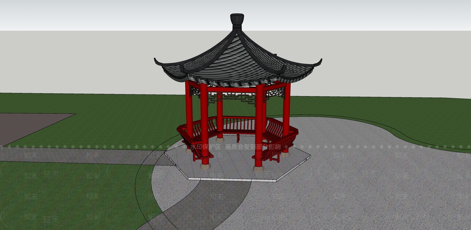 古典亭子SU模型下载【ID:1127493569】