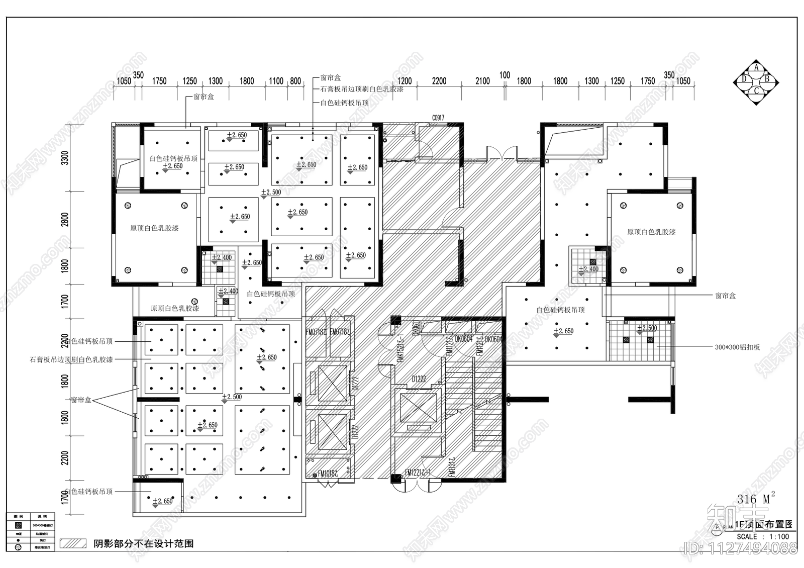 现代社区办公室cad施工图下载【ID:1127494088】