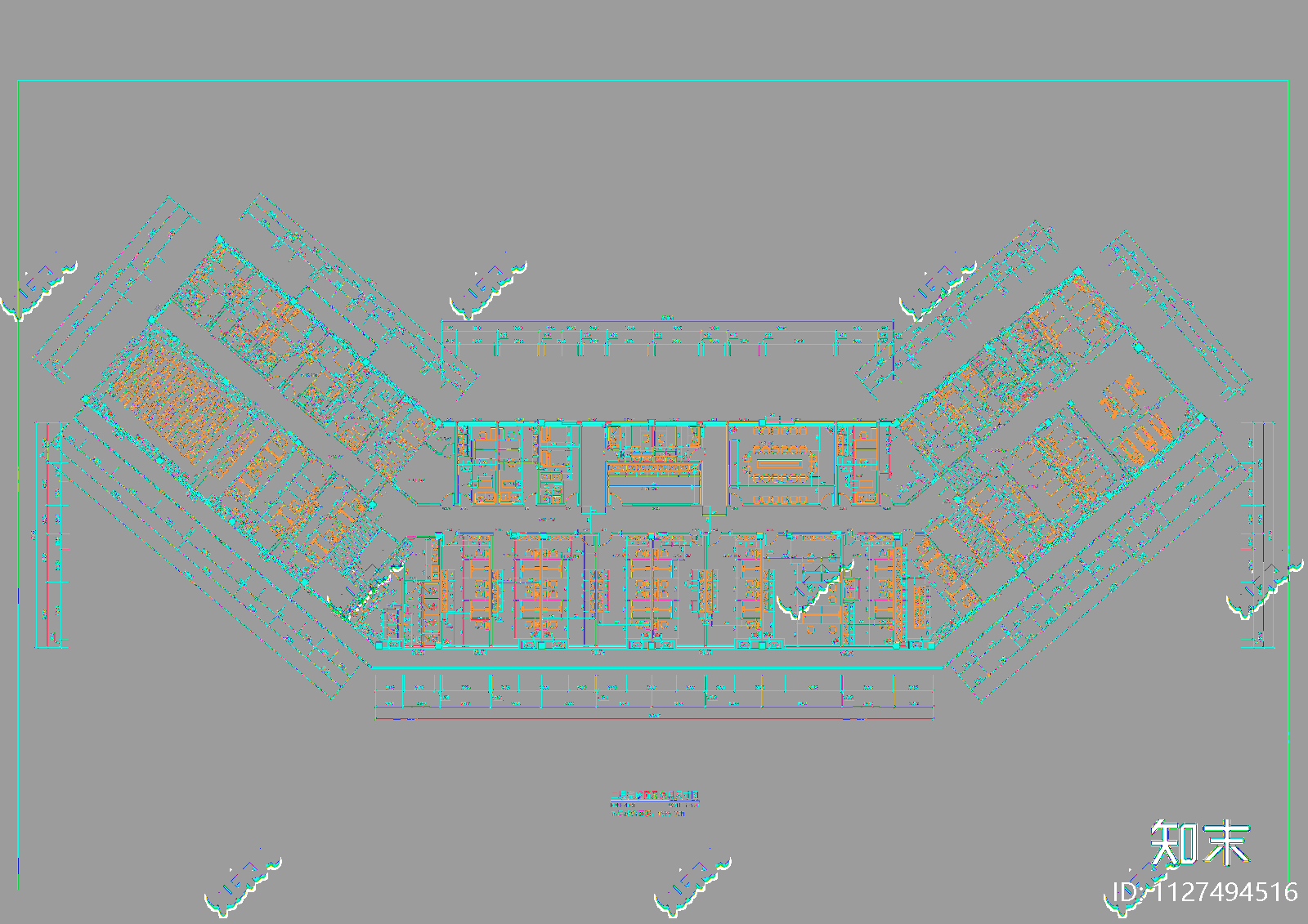 现代派出所建筑cad施工图下载【ID:1127494516】