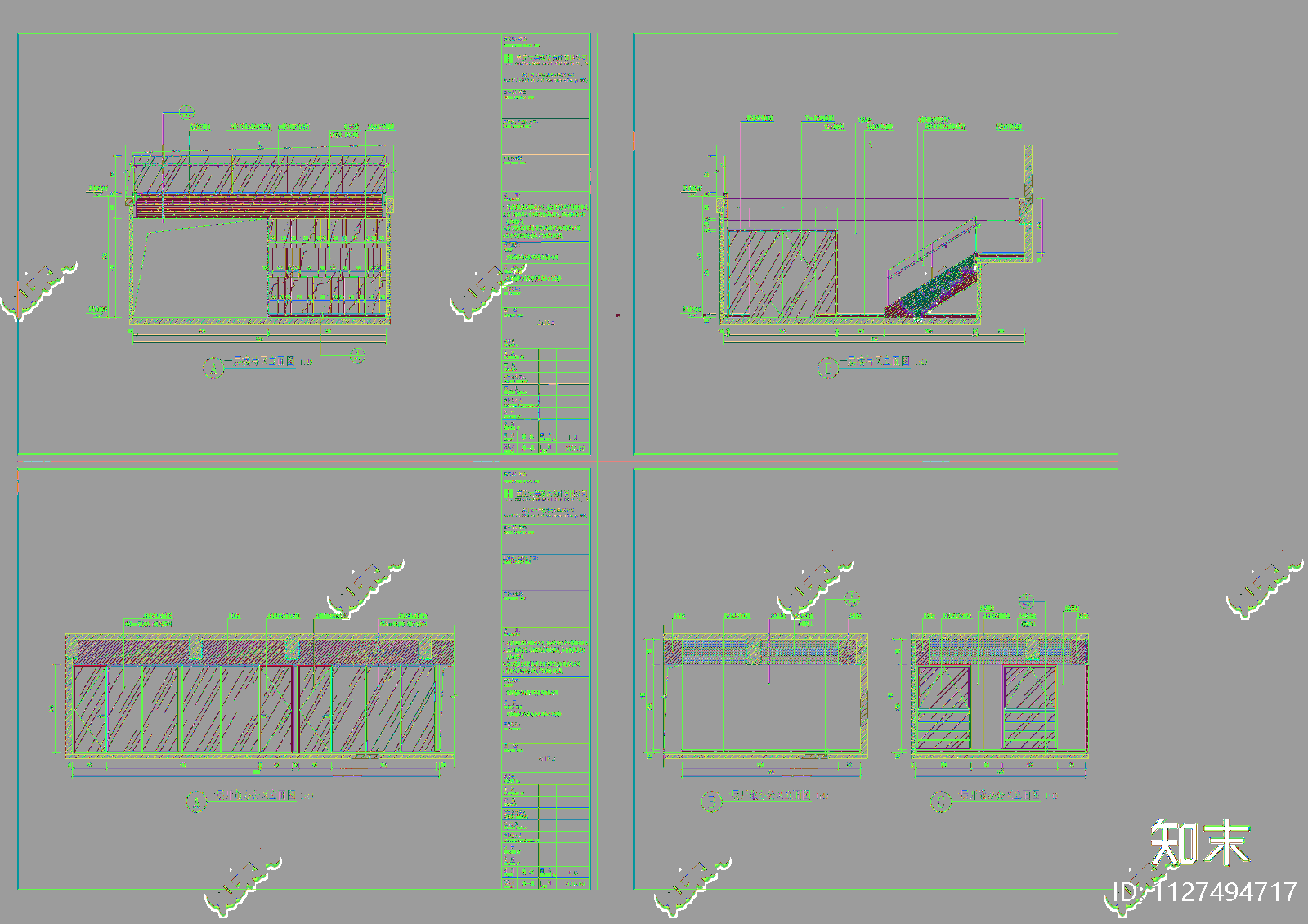 现代税务师事务所办公室cad施工图下载【ID:1127494717】