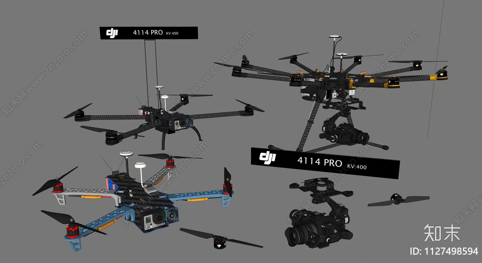 大疆无人机SU模型下载【ID:1127498594】