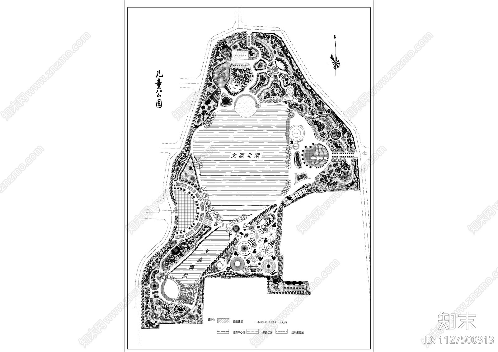 儿童公园景观cad施工图下载【ID:1127500313】