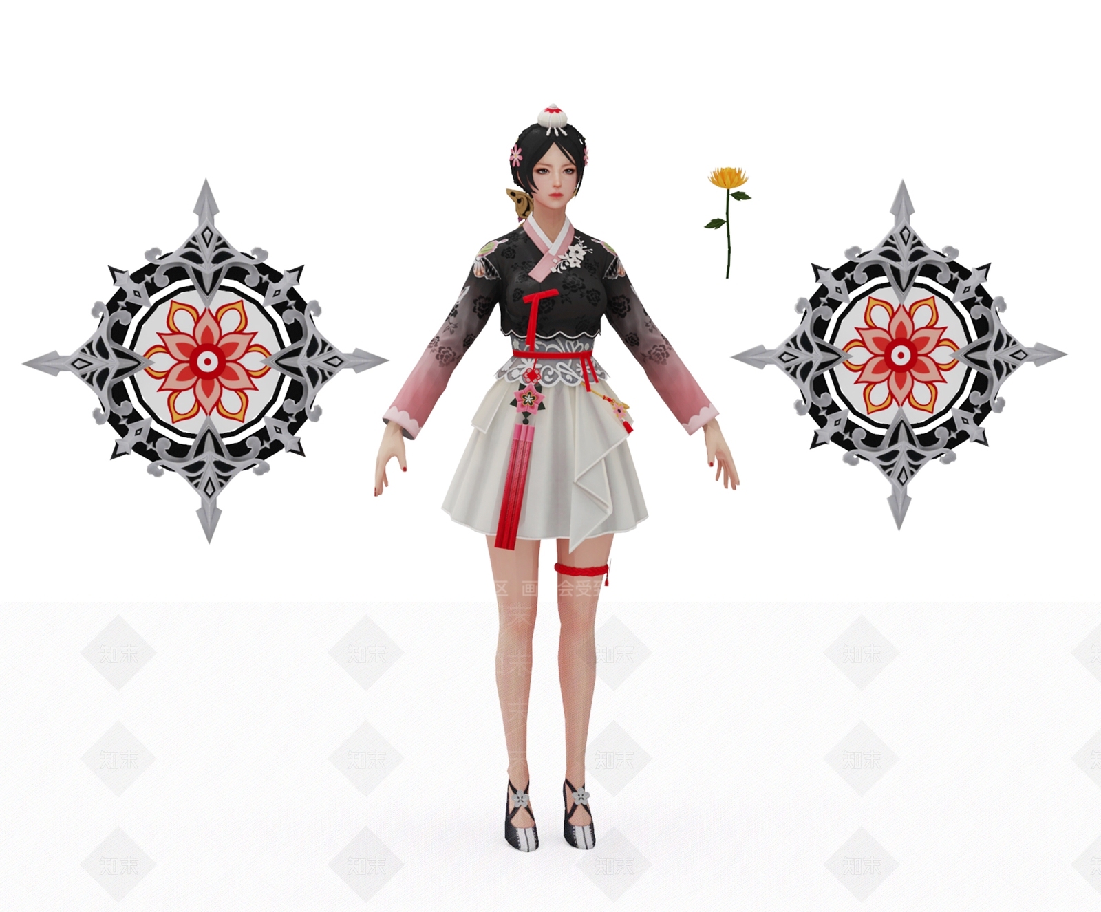 动漫美少女3D模型下载【ID:1127501298】