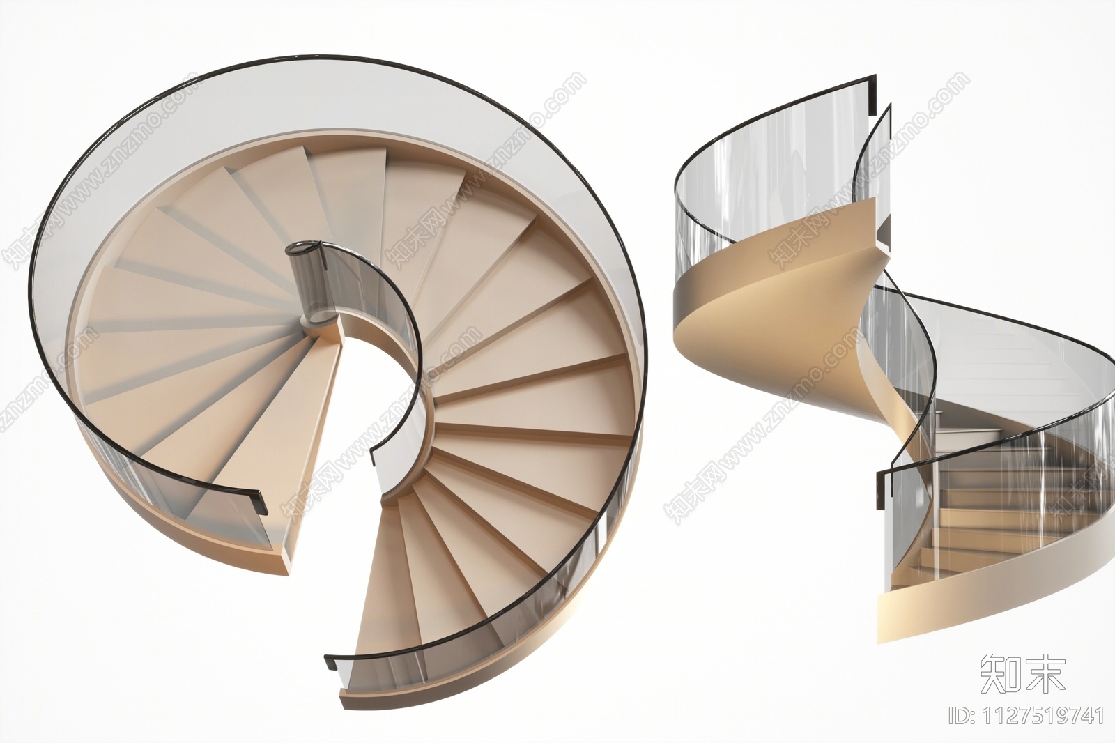 现代楼梯3D模型下载【ID:1127519741】