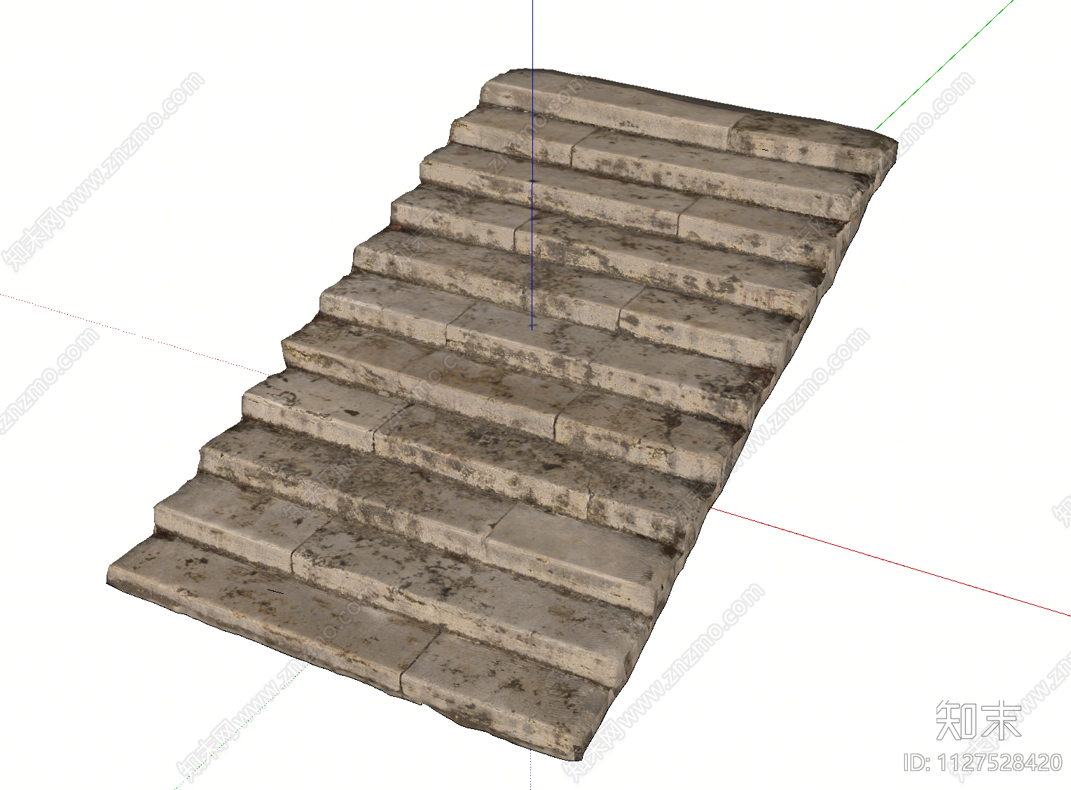 现代台阶景观SU模型下载【ID:1127528420】