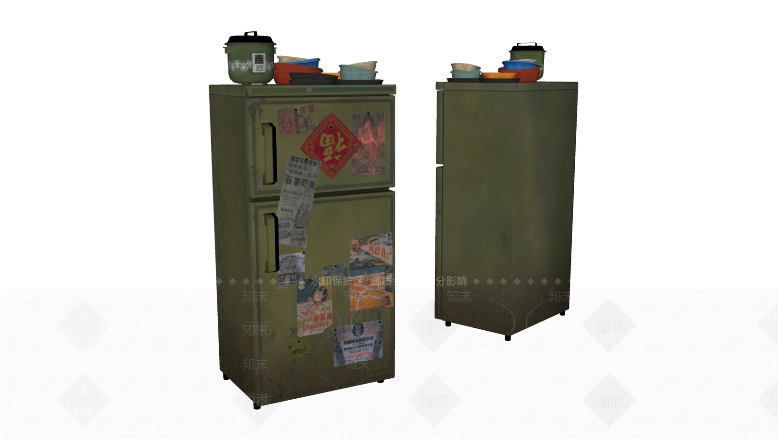 冰箱SU模型下载【ID:1127529109】