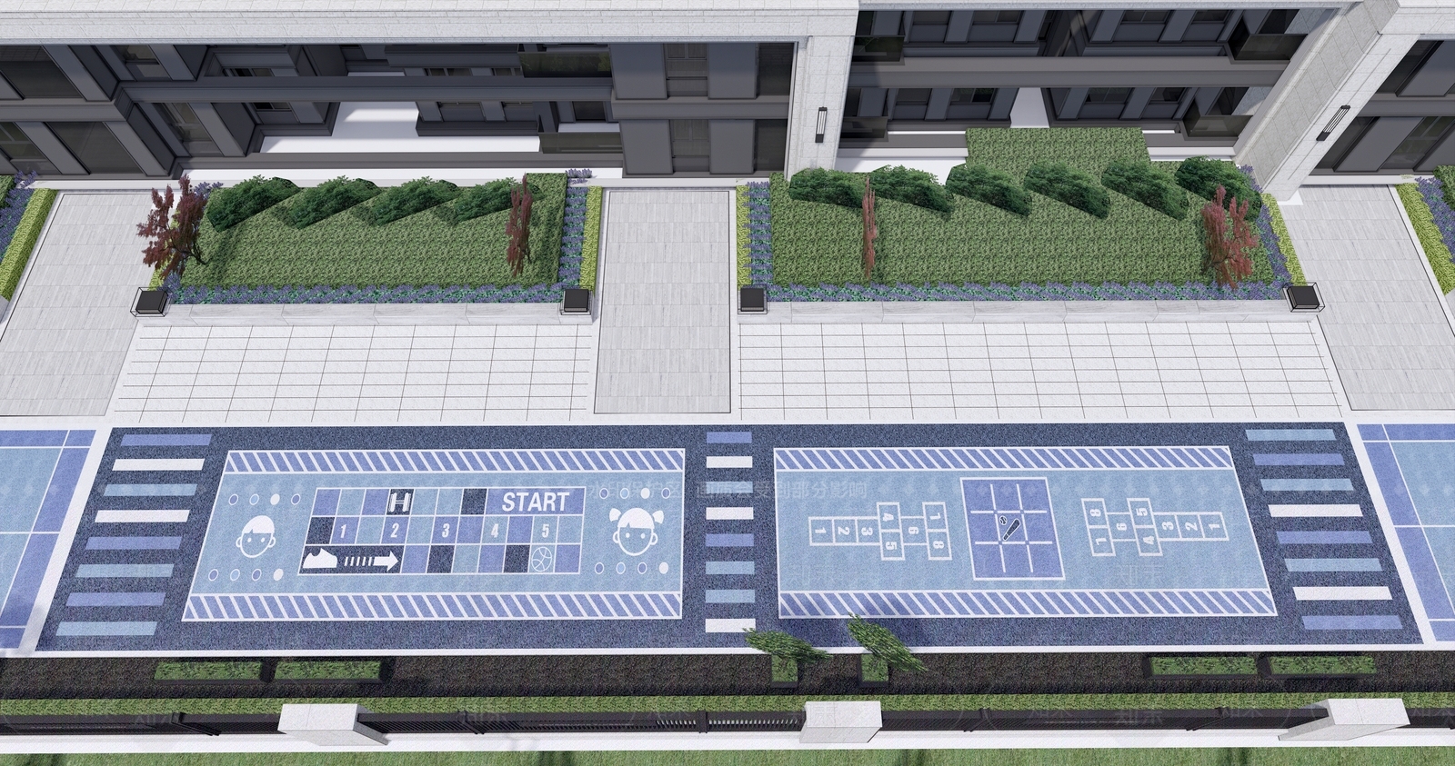 现代小区登高面SU模型下载【ID:1127541789】