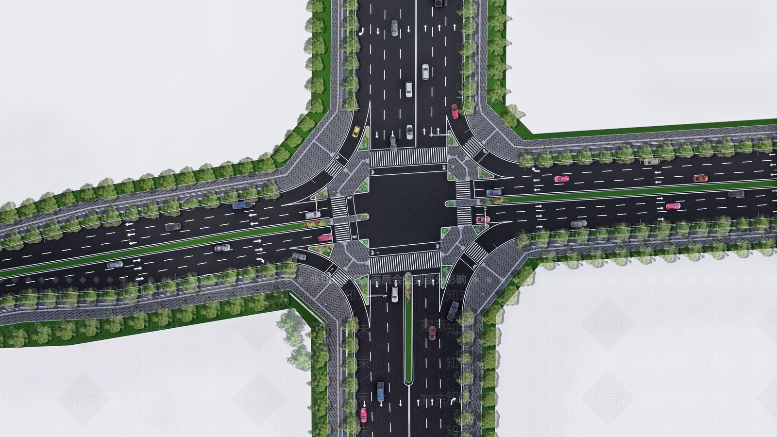 现代道路SU模型下载【ID:1127551939】