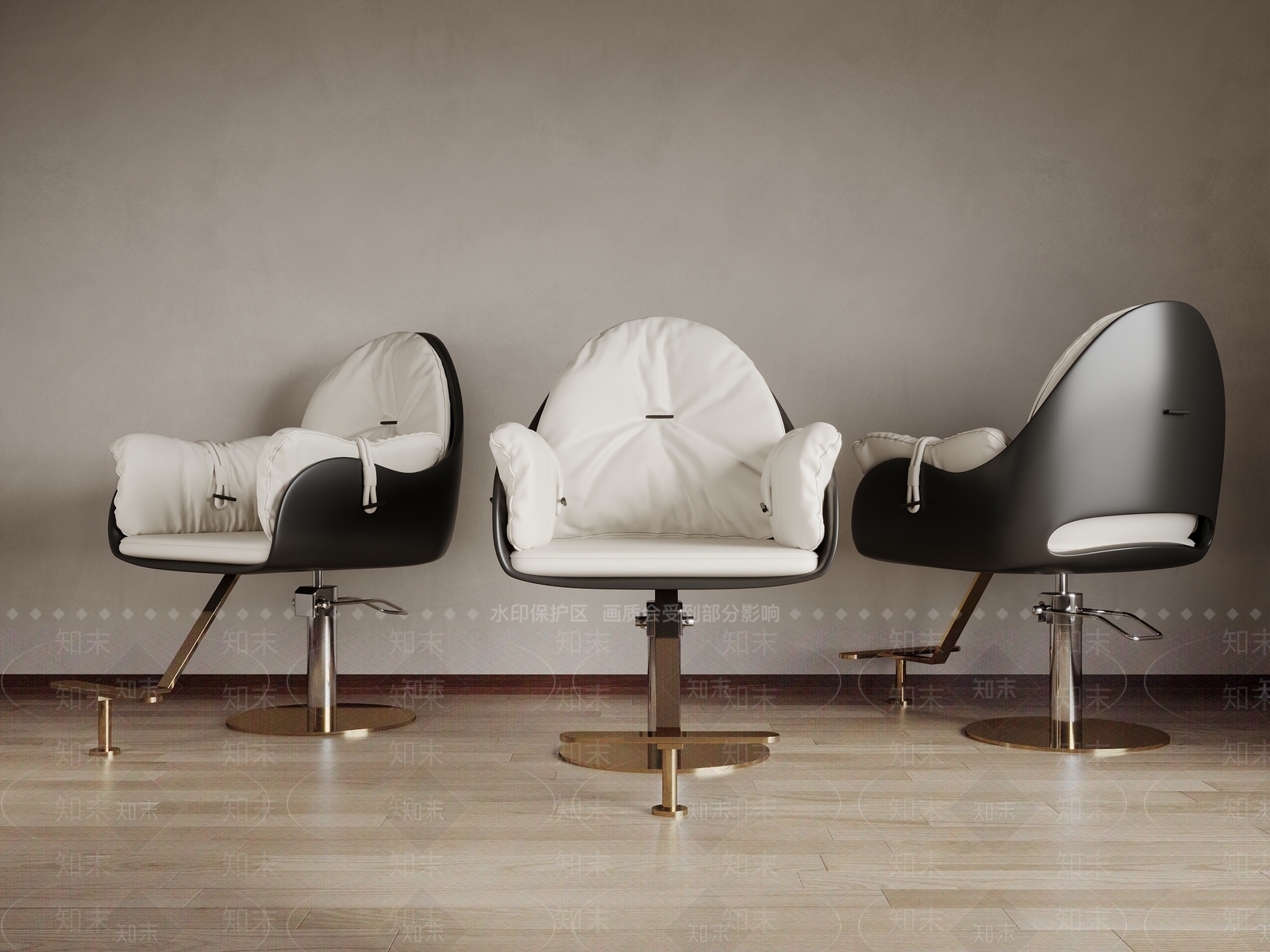 理发椅3D模型下载【ID:1127557213】