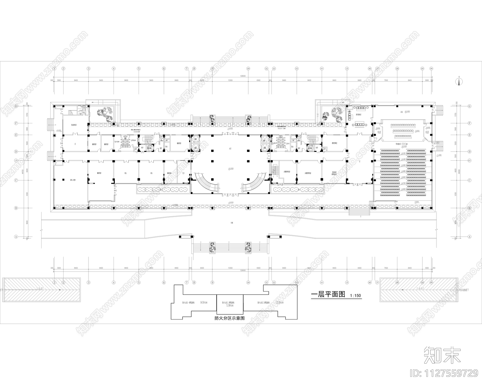 现代科技大厦建筑共15层平面设计方案cad施工图下载【ID:1127559729】