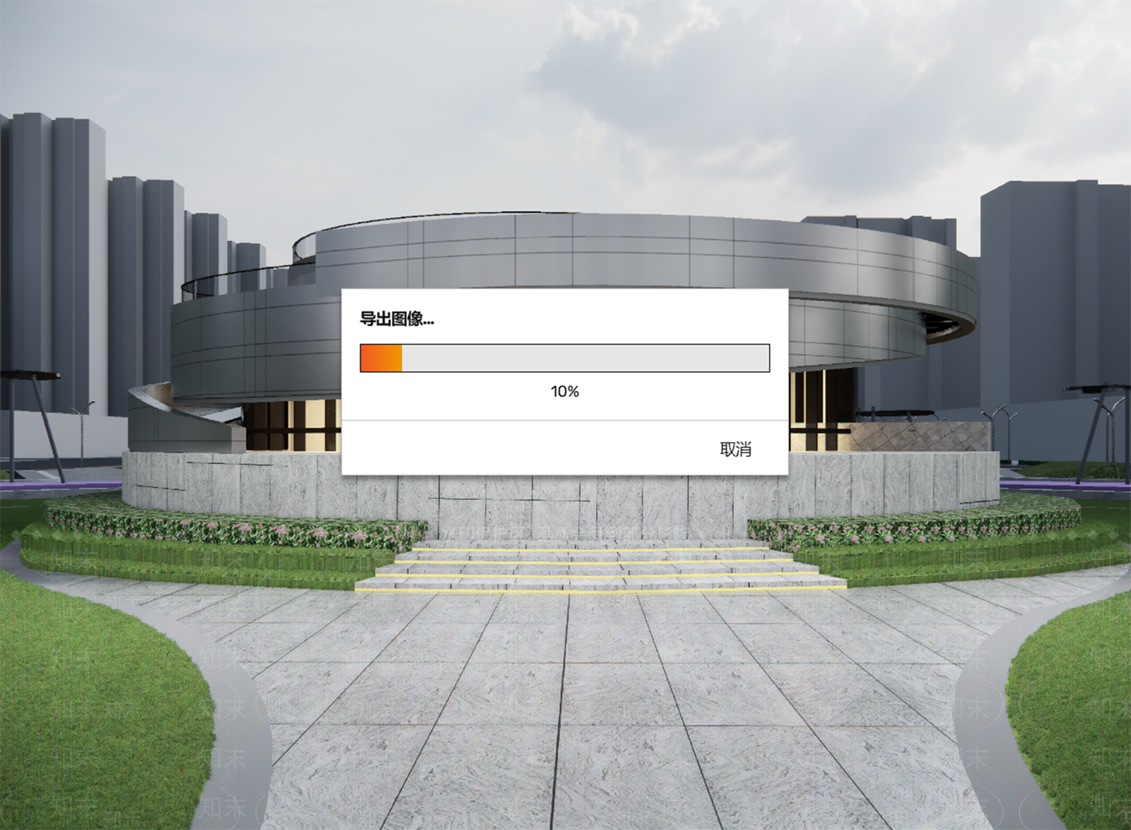 现代社区图书馆SU模型下载【ID:1127563231】