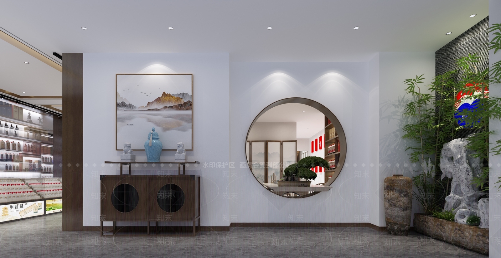 新中式烟酒商店3D模型下载【ID:1127567551】