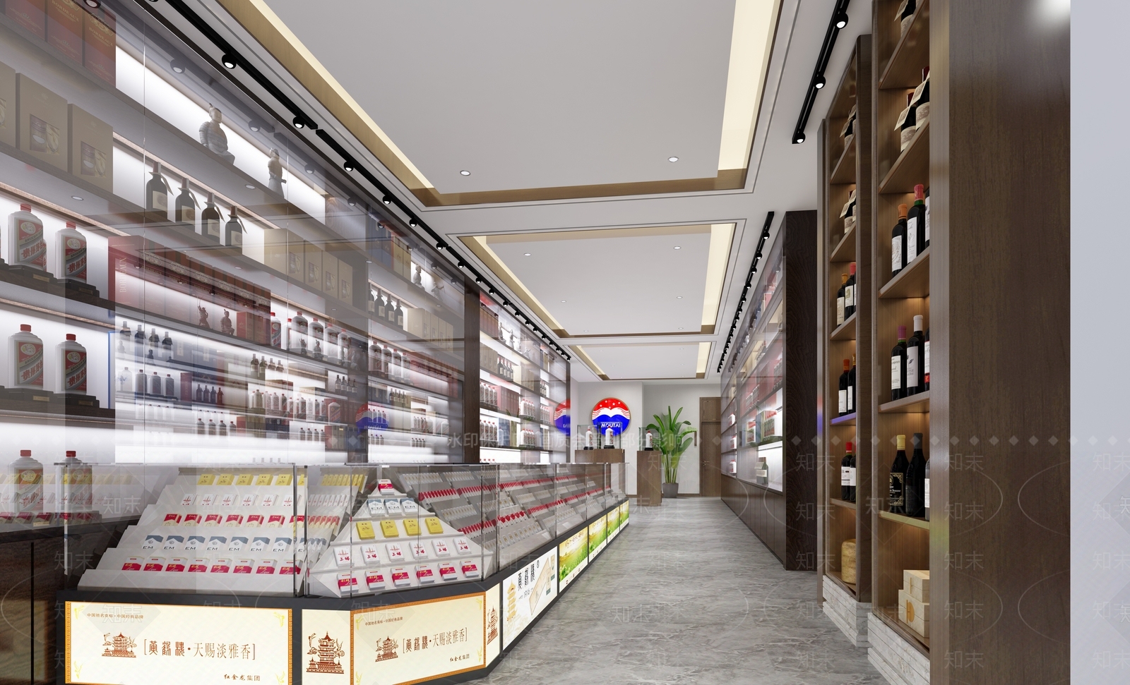 新中式烟酒商店3D模型下载【ID:1127567551】
