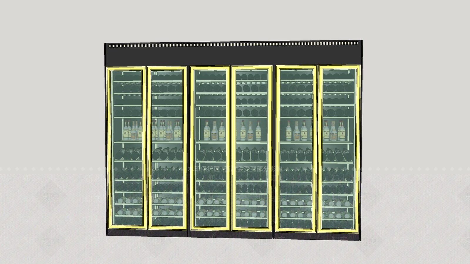 现代电子智能保鲜酒柜SU模型下载【ID:1127577657】