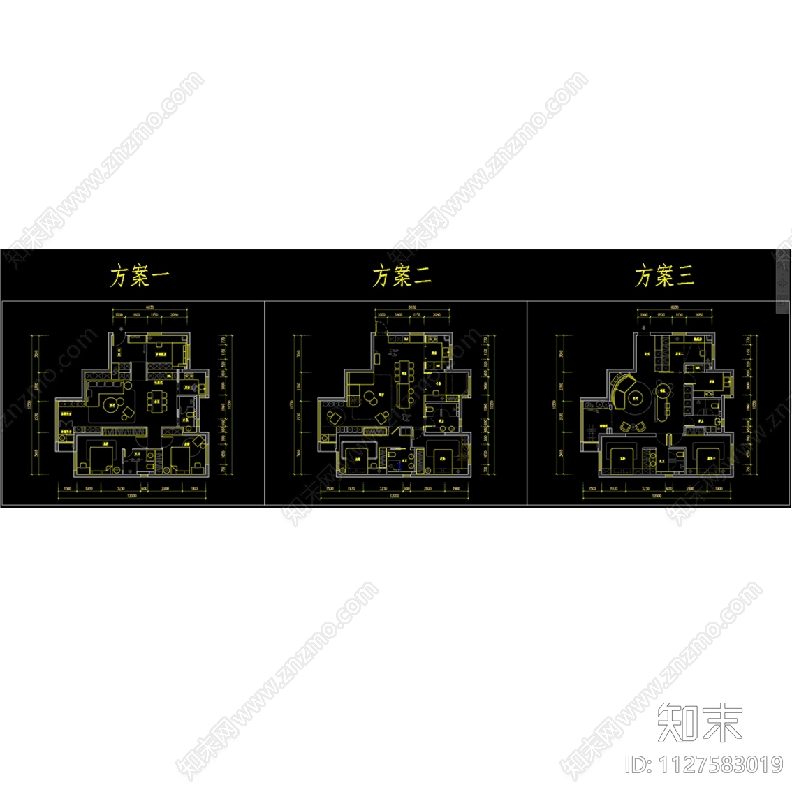 110平三版平面图方案施工图下载【ID:1127583019】