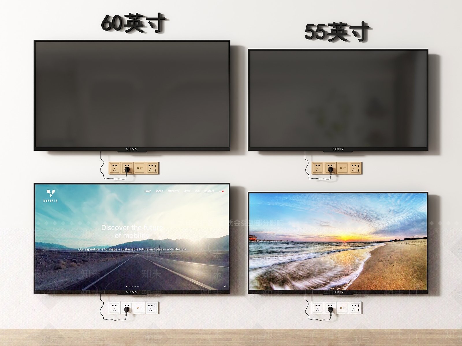 现代电视SU模型下载【ID:1127586587】