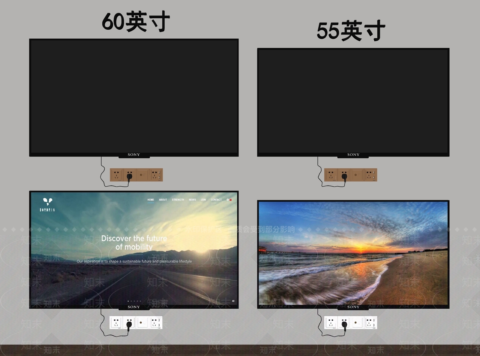 现代电视SU模型下载【ID:1127586587】