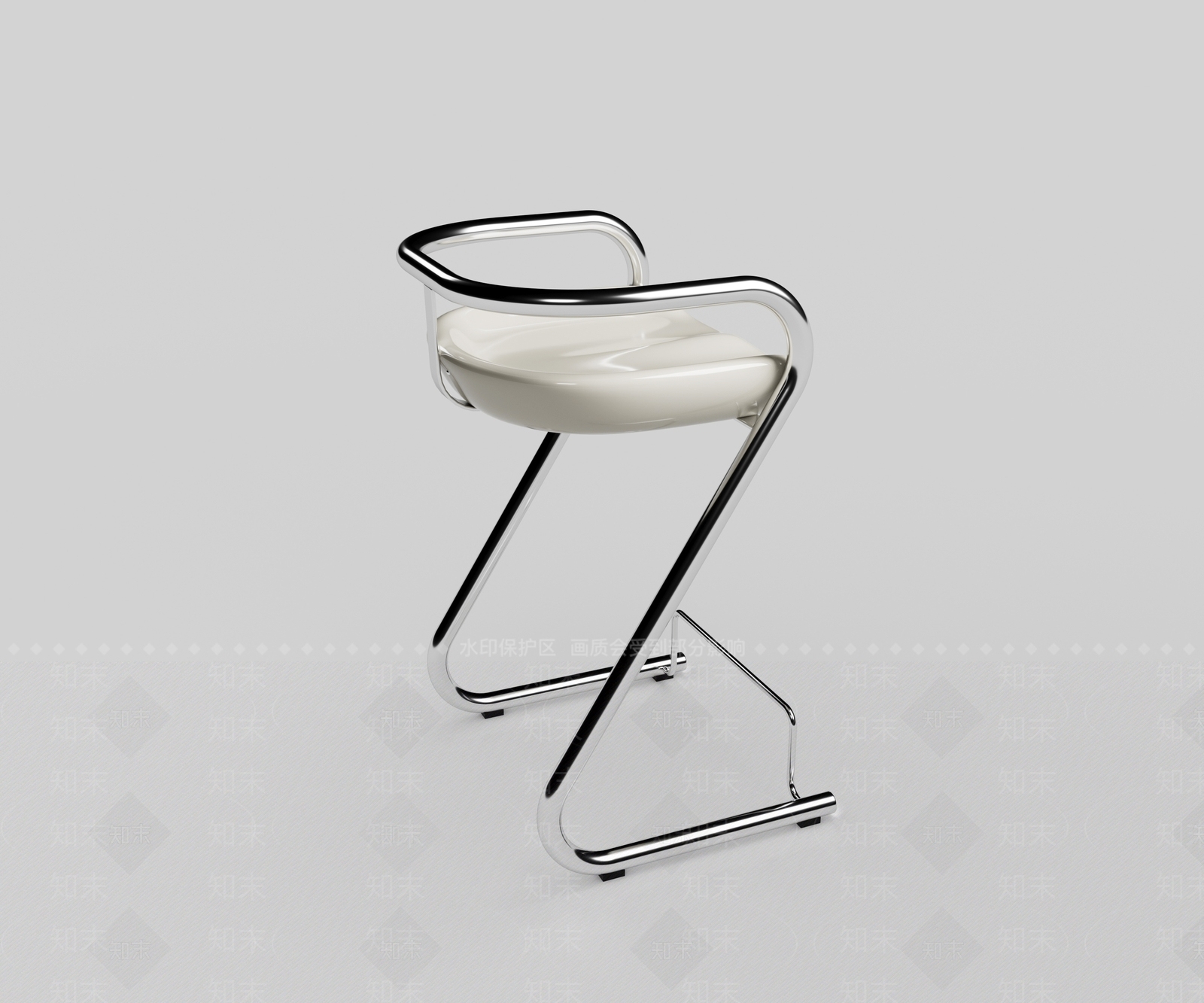 现代吧椅3D模型下载【ID:1127592442】
