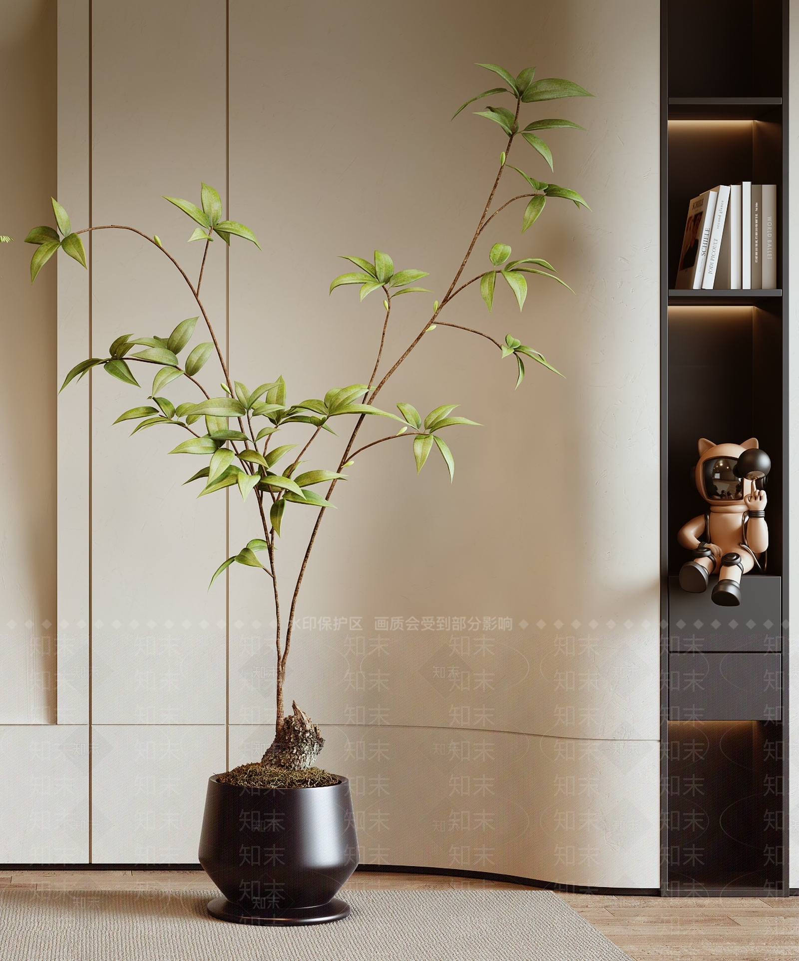 绿植盆栽3D模型下载【ID:1127607398】_知末3d模型网