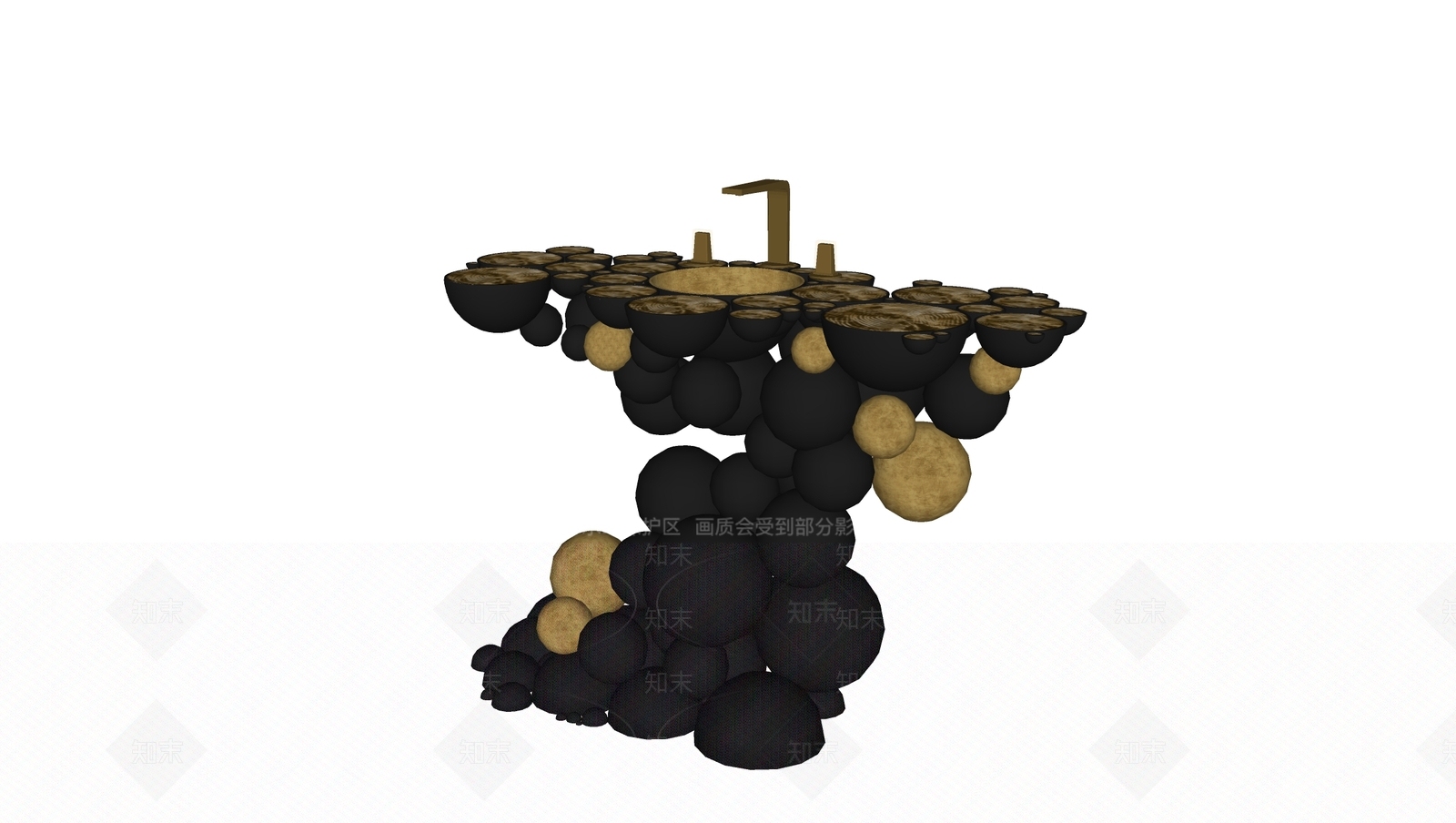 BocadoLobo现代洗手台SU模型下载【ID:1127607804】