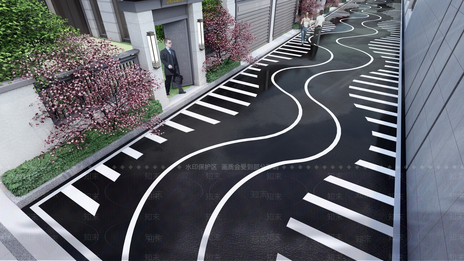 现代道路SU模型下载【ID:1127609648】