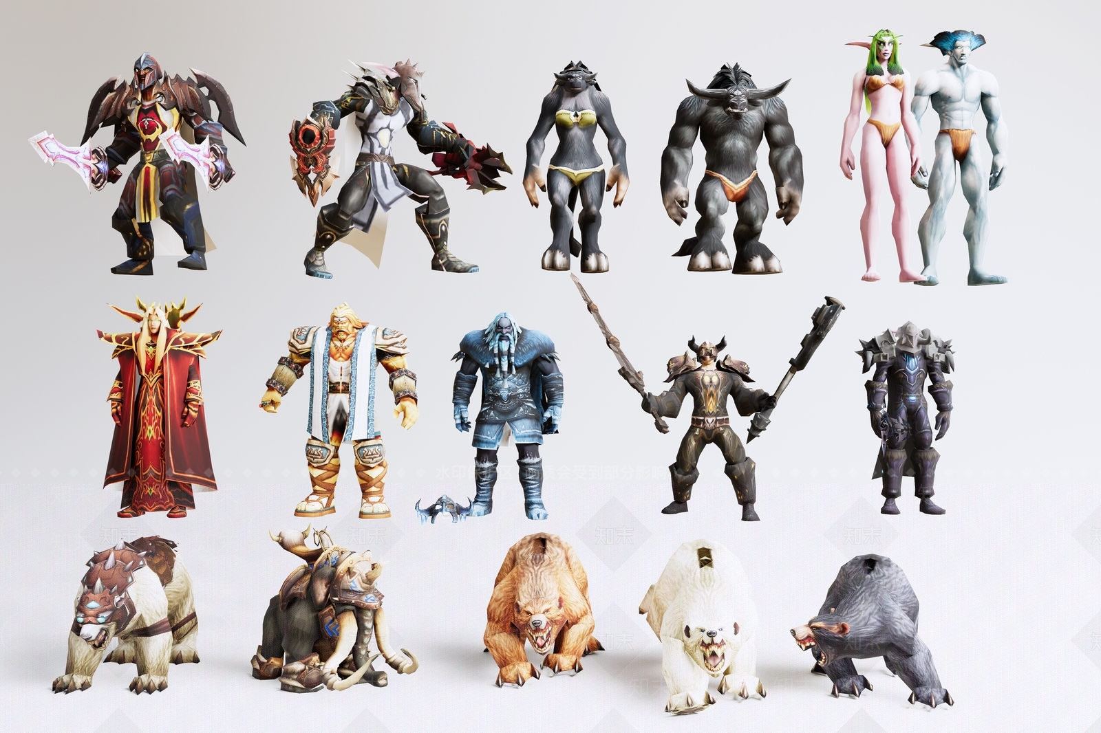 魔兽世界手办SU模型下载【ID:1127620088】