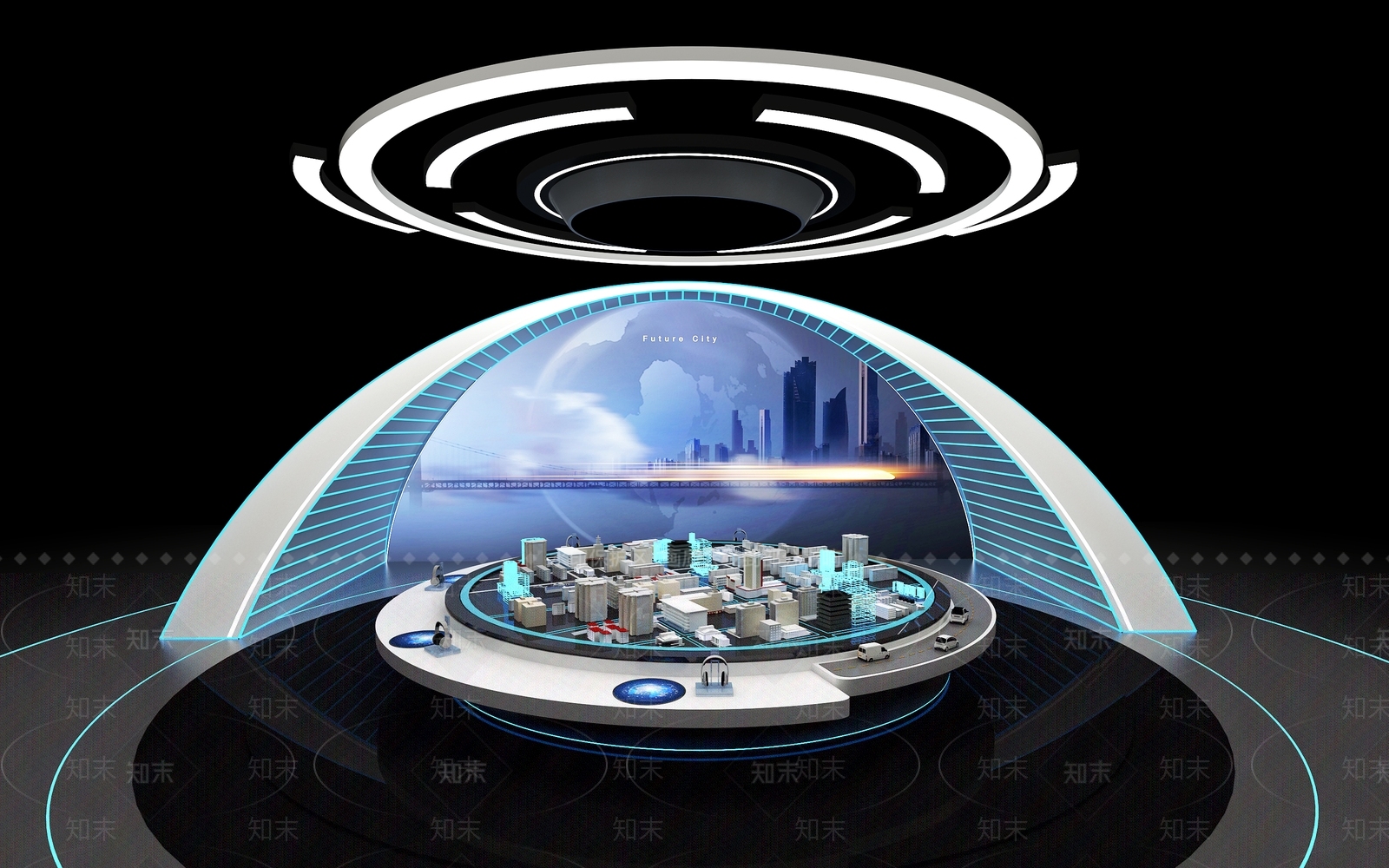 展厅沙盘3D模型下载【ID:1127839184】