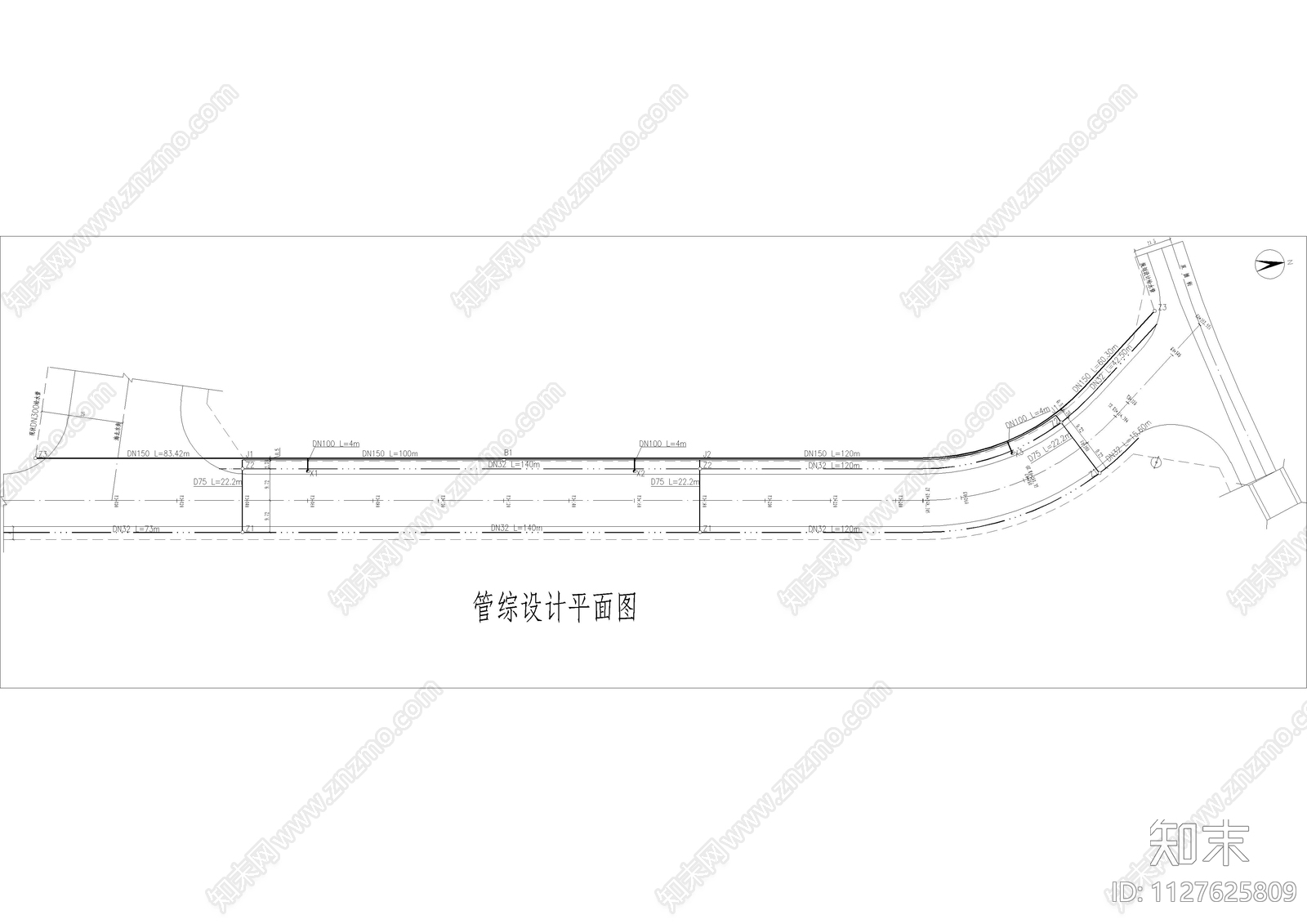 市政道路和人行肓道施工图下载【ID:1127625809】