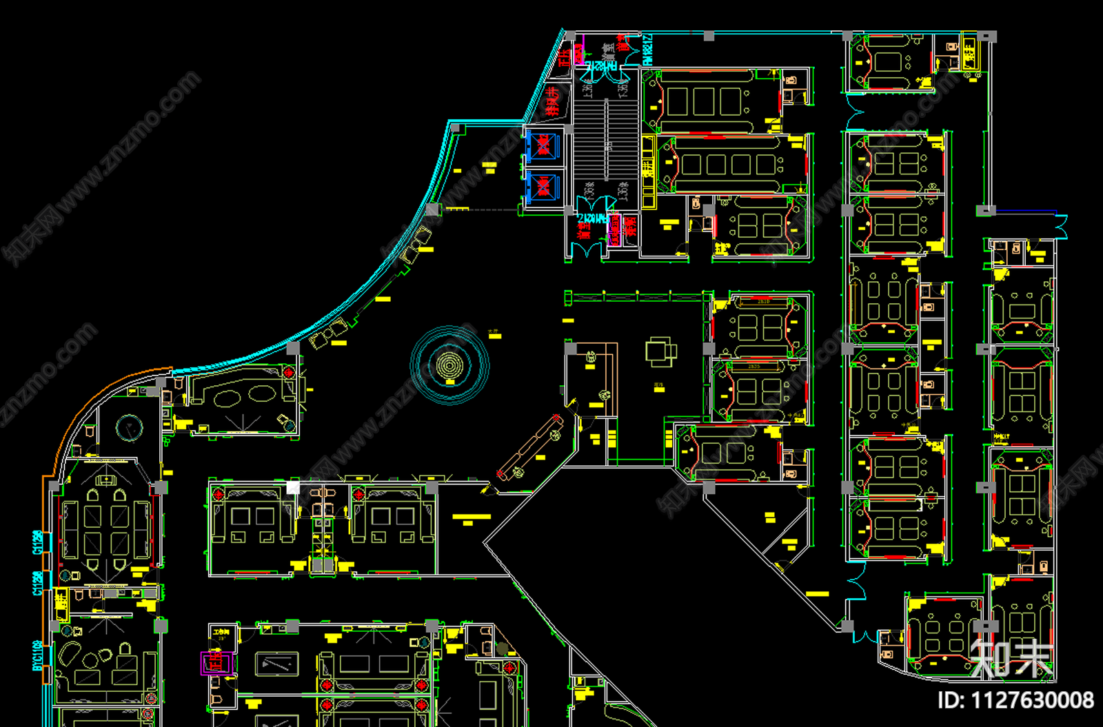 夜总会平面图cad施工图下载【ID:1127630008】