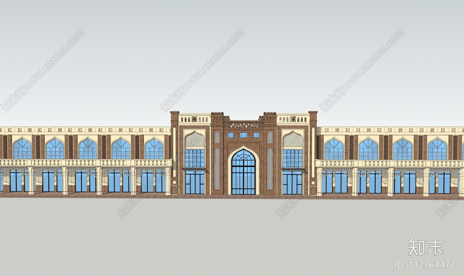 现代新疆特色建筑SU模型下载【ID:1127644721】