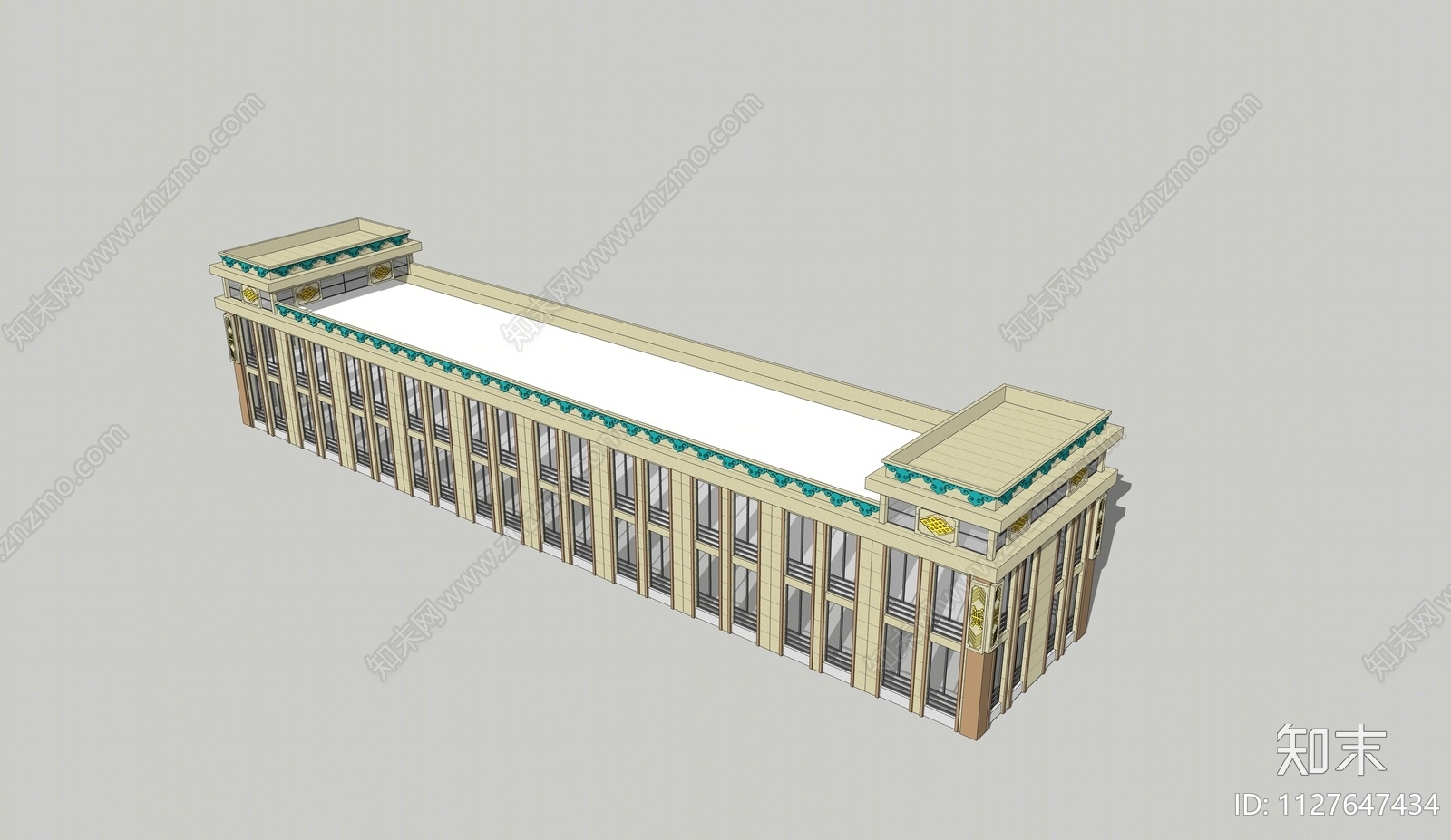 现代地方民俗建筑SU模型下载【ID:1127647434】