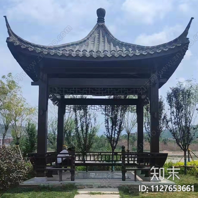四角亭cad施工图下载【ID:1127653661】
