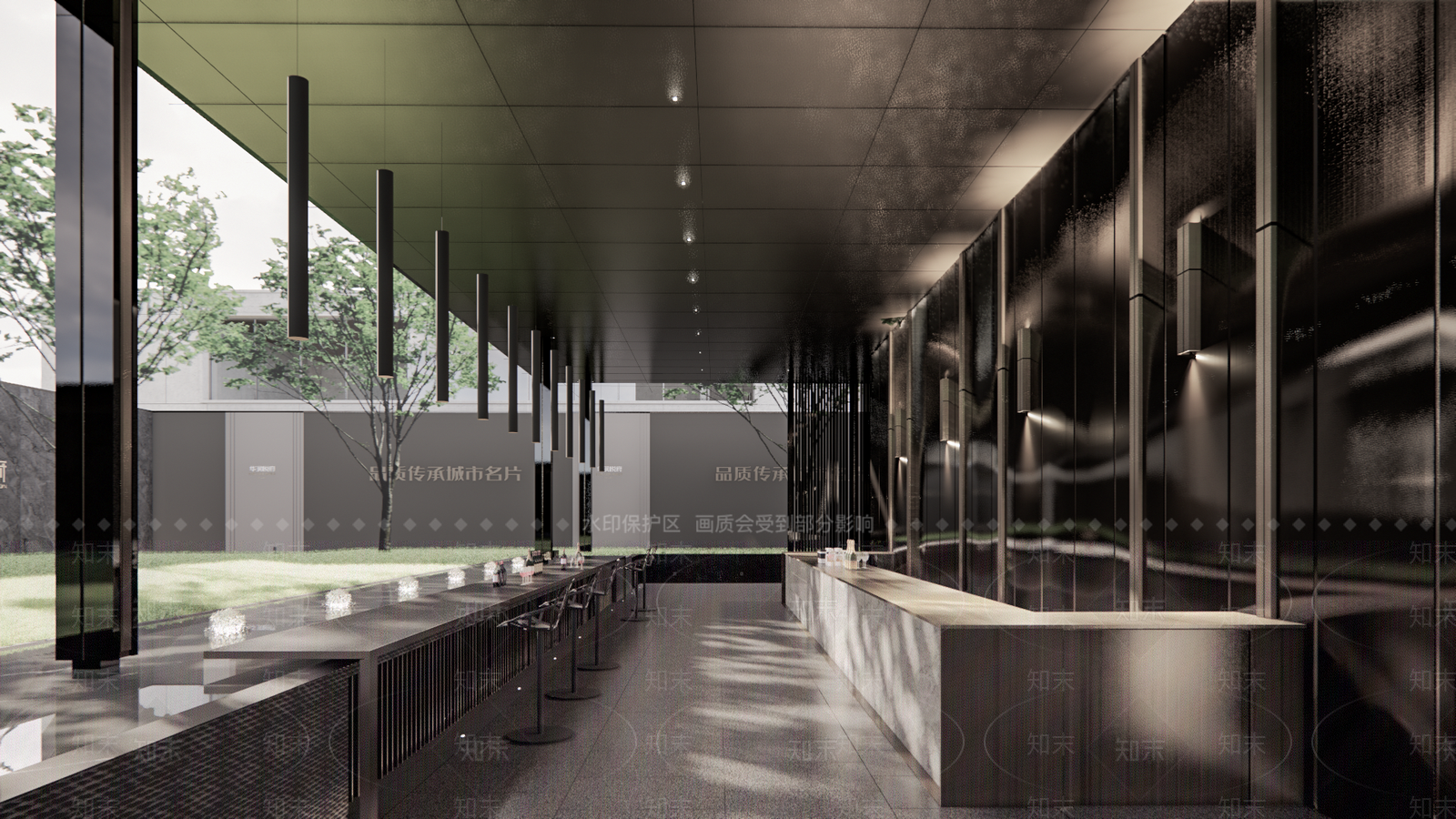 现代酒店空间SU模型下载【ID:1127656494】