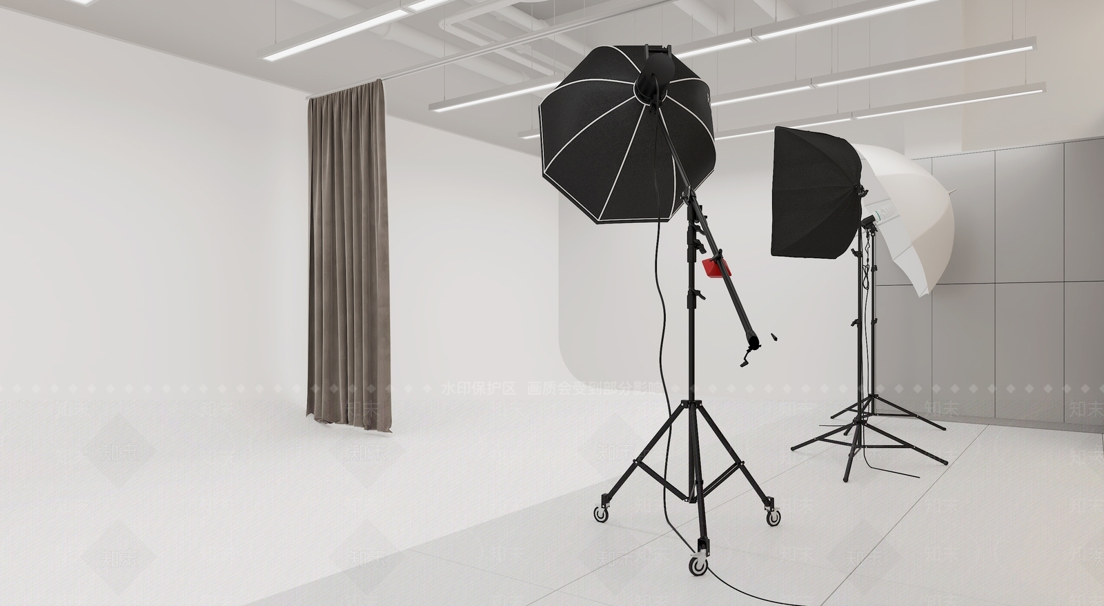 现代摄影棚3D模型下载【ID:1127657812】
