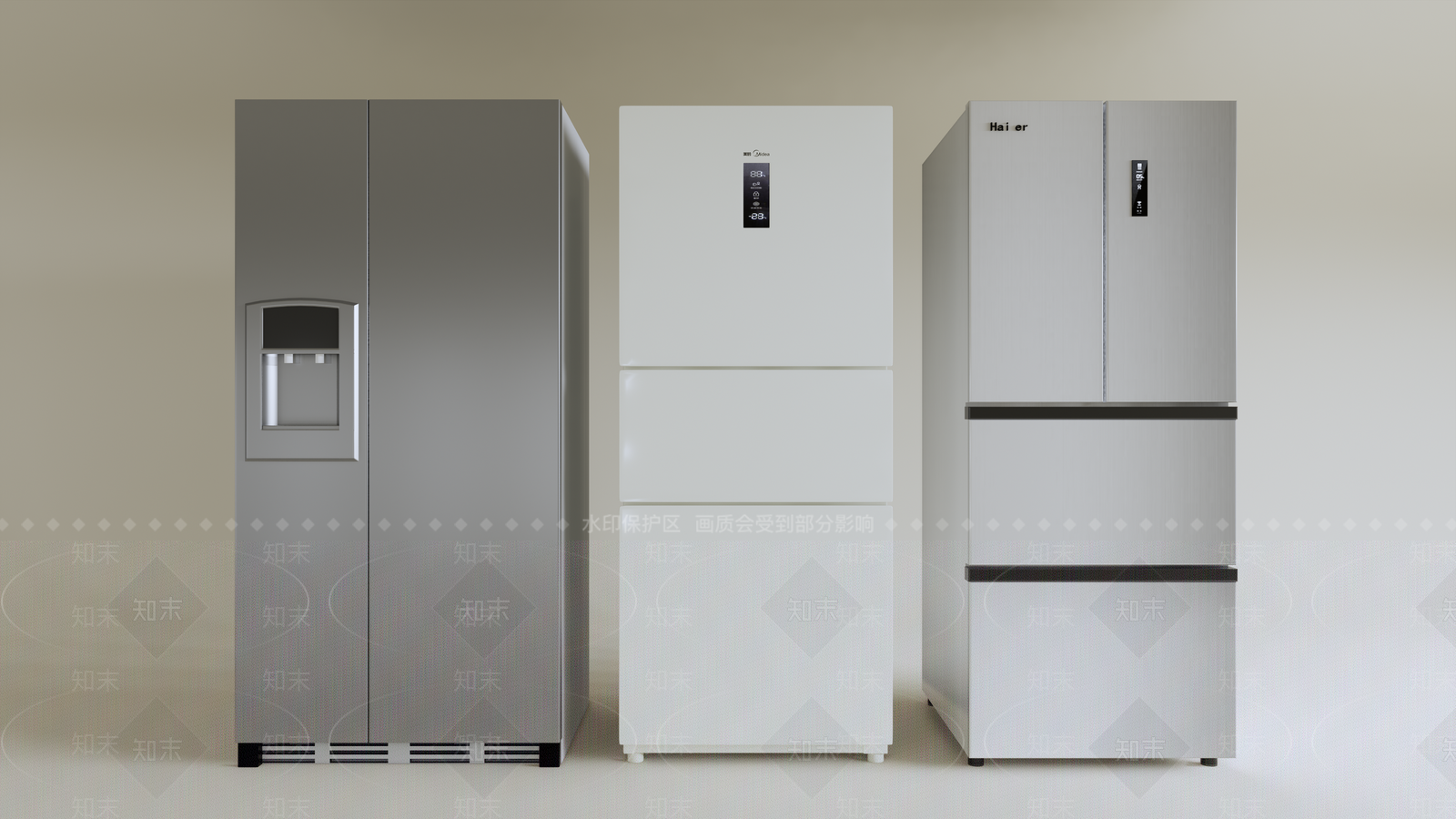 冰箱SU模型下载【ID:1127662324】