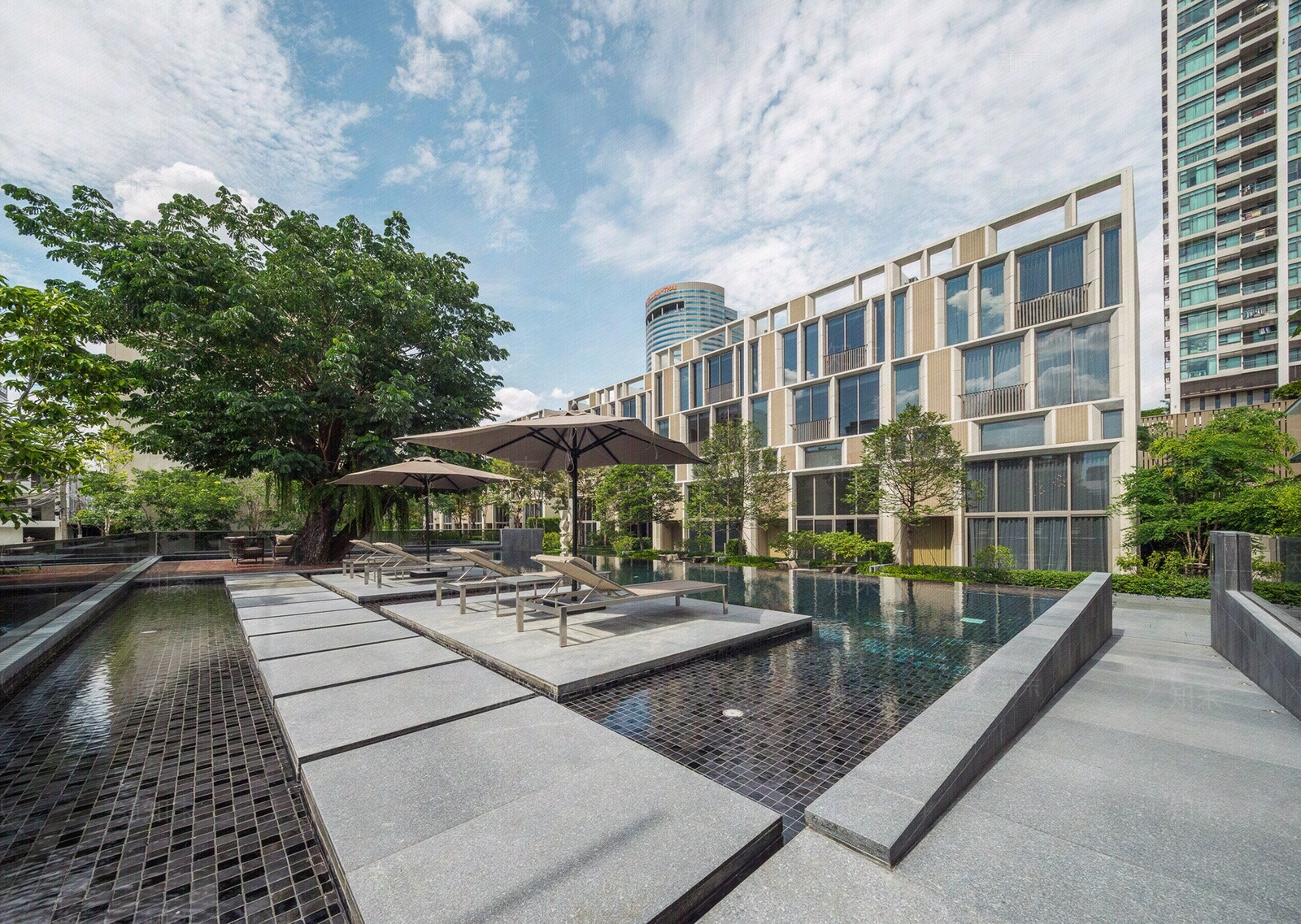 住宅小区景观庭院贴图下载【ID:1127667896】