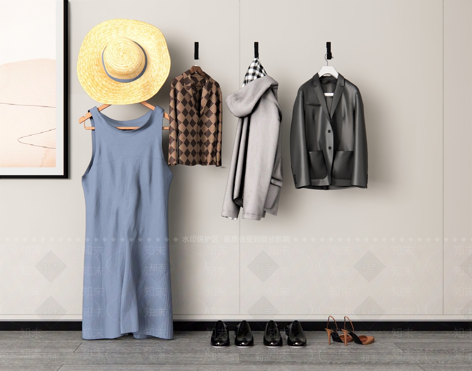 服装SU模型下载【ID:1127680216】