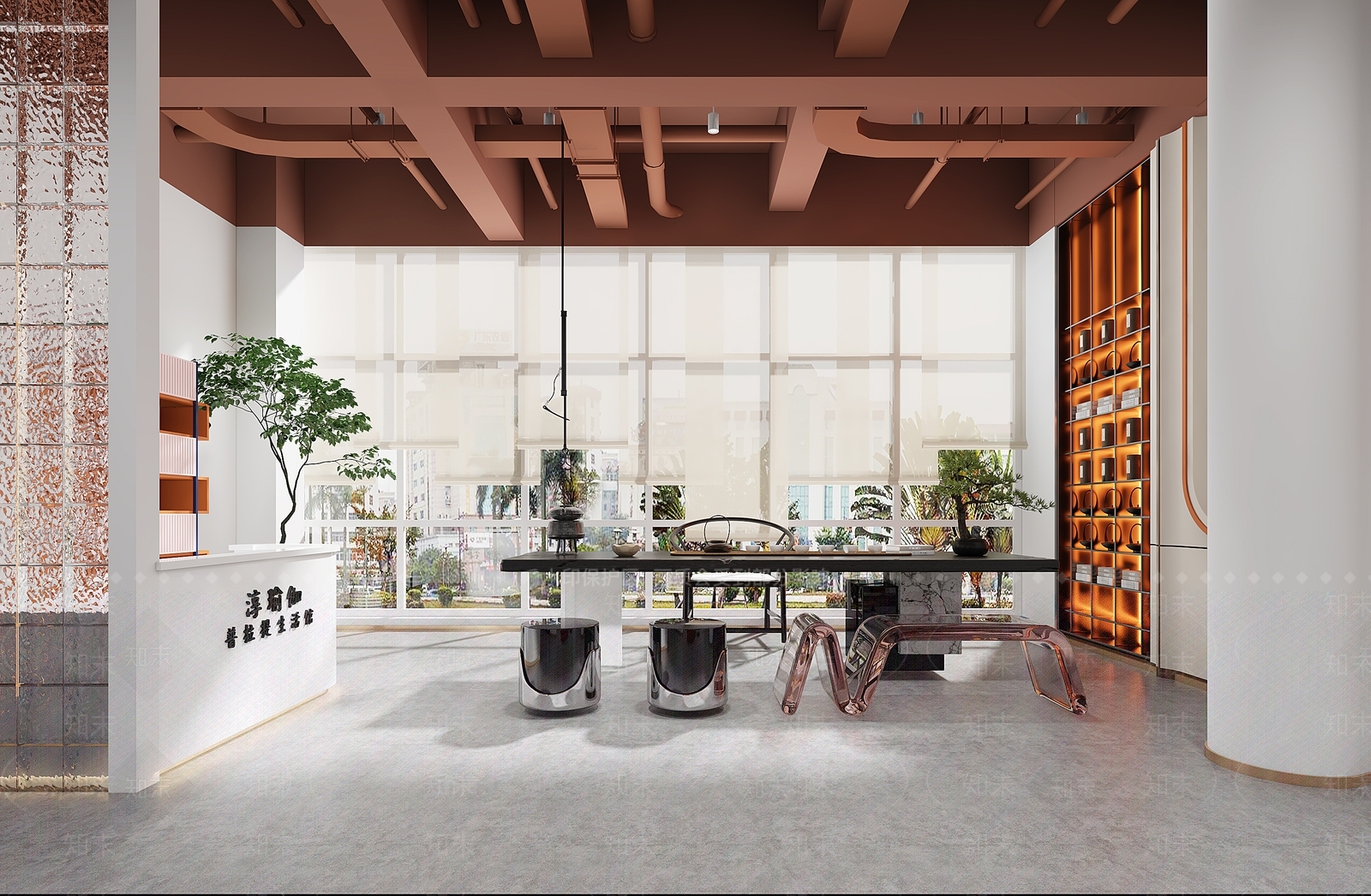 现代瑜伽室3D模型下载【ID:1127689334】