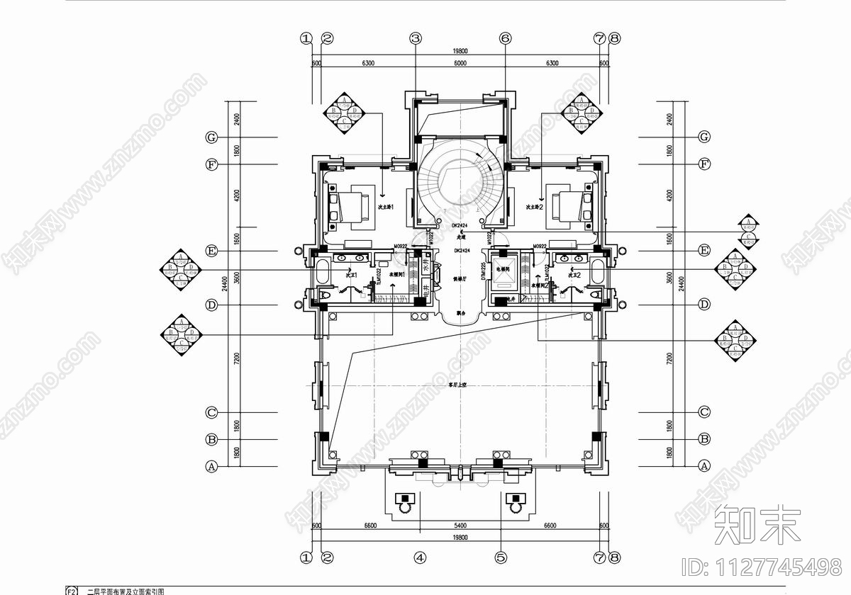 法式大平层cad施工图下载【ID:1127745498】