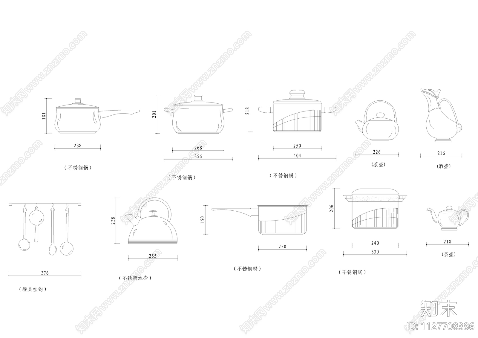厨房设施cad施工图下载【ID:1127708386】