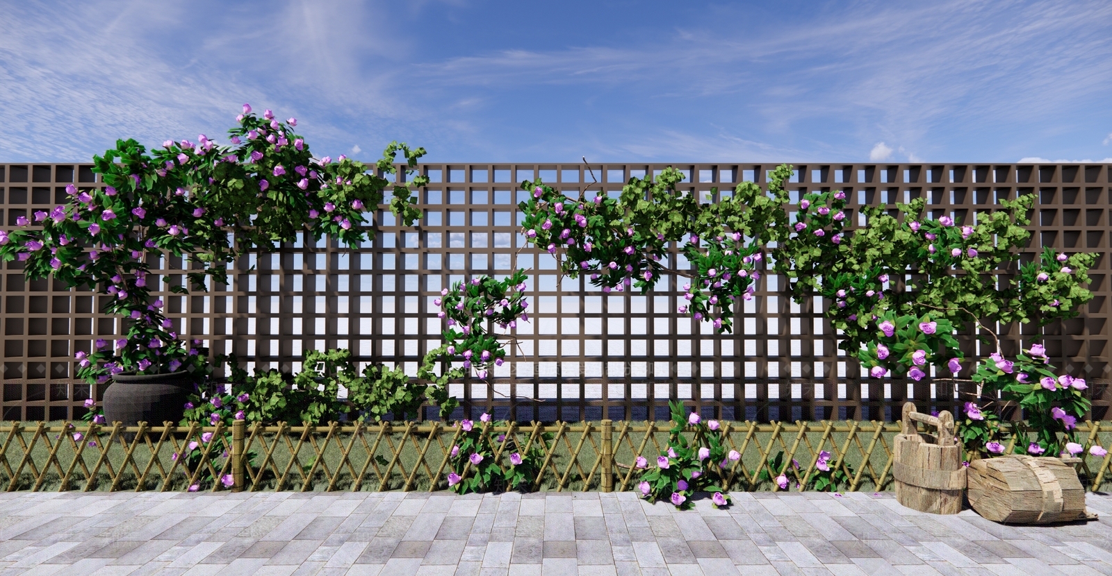 爬藤植物SU模型下载【ID:1127728775】