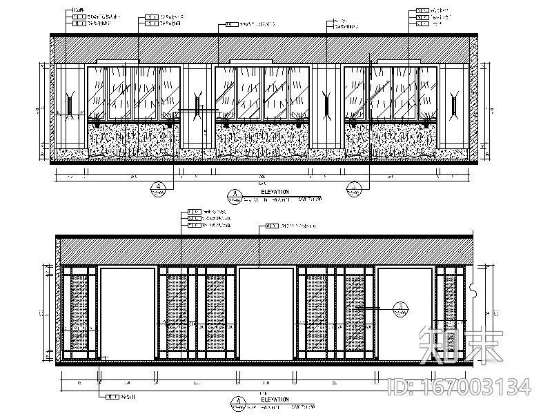 [福建]全套现代风格饭庄设计CAD施工图（含效果图）cad施工图下载【ID:167003134】