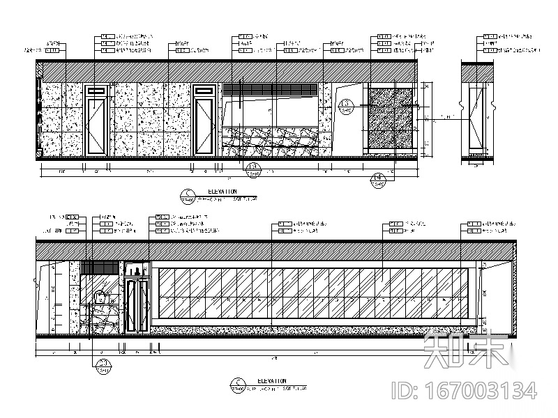 [福建]全套现代风格饭庄设计CAD施工图（含效果图）cad施工图下载【ID:167003134】