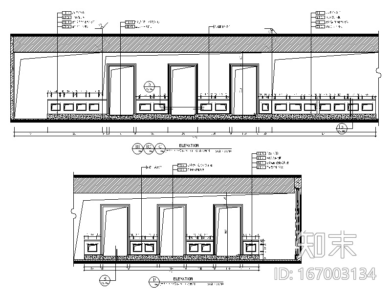 [福建]全套现代风格饭庄设计CAD施工图（含效果图）cad施工图下载【ID:167003134】