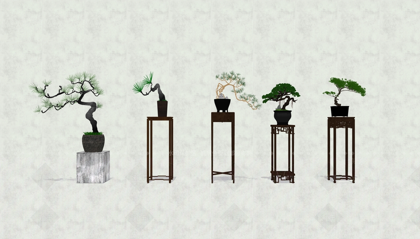 新中式花几SU模型下载【ID:1127737065】
