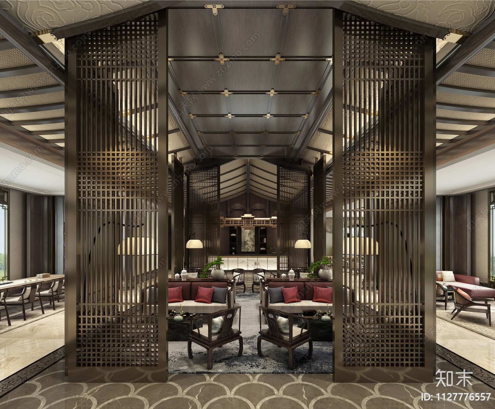 建发莆田央著售楼部cad施工图下载【ID:1127776557】