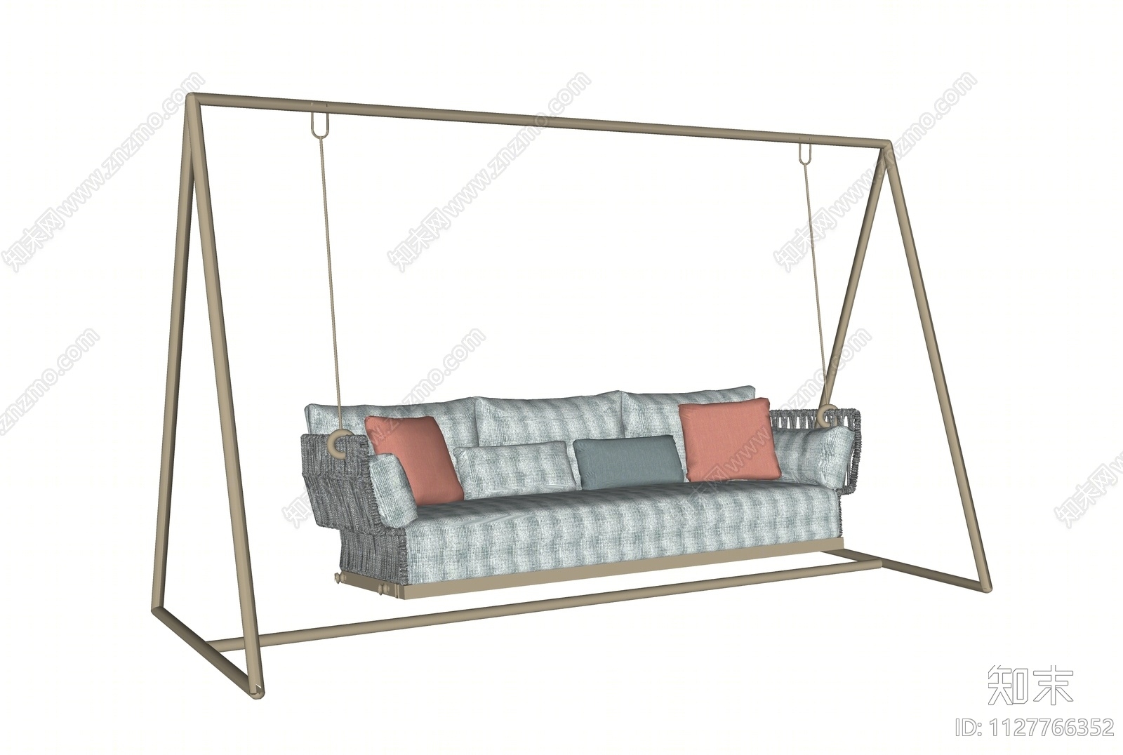 现代秋千SU模型下载【ID:1127766352】