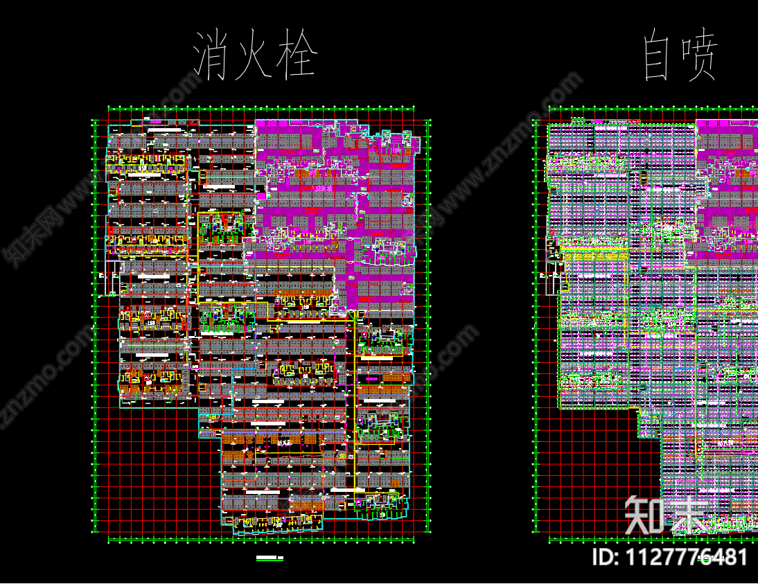 早陈阳光地下车库水专业设计cad施工图下载【ID:1127776481】