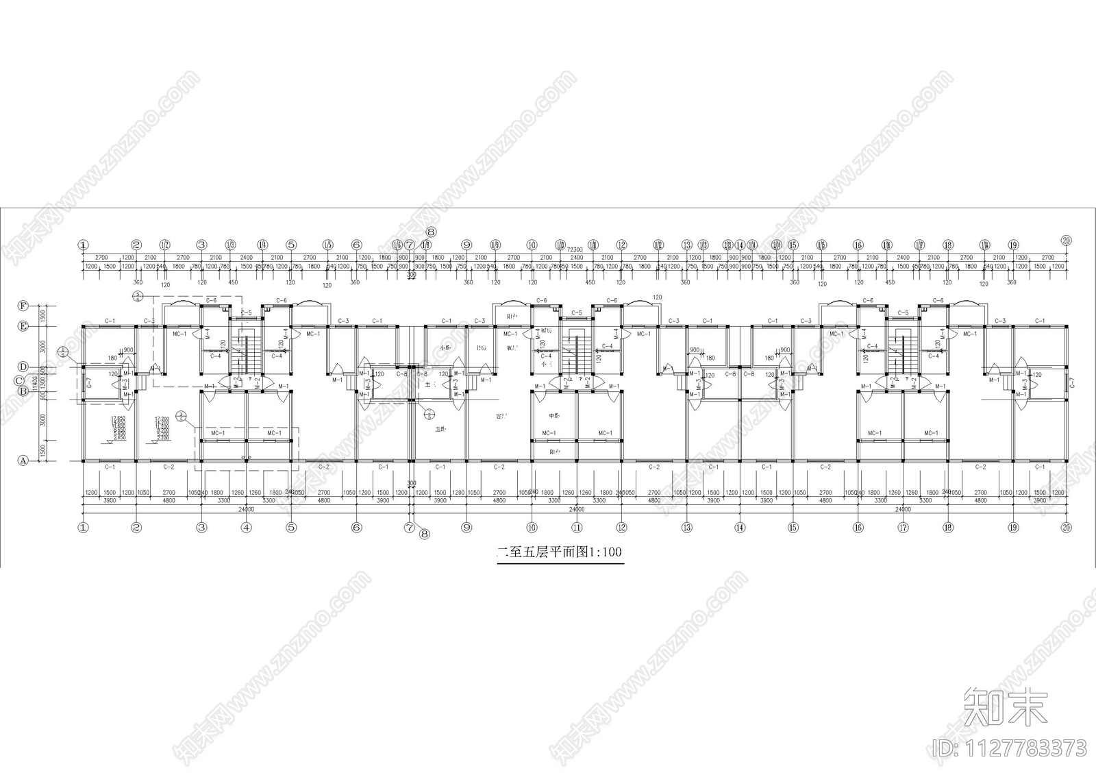 120平米住宅及错层建施图施工图下载【ID:1127783373】