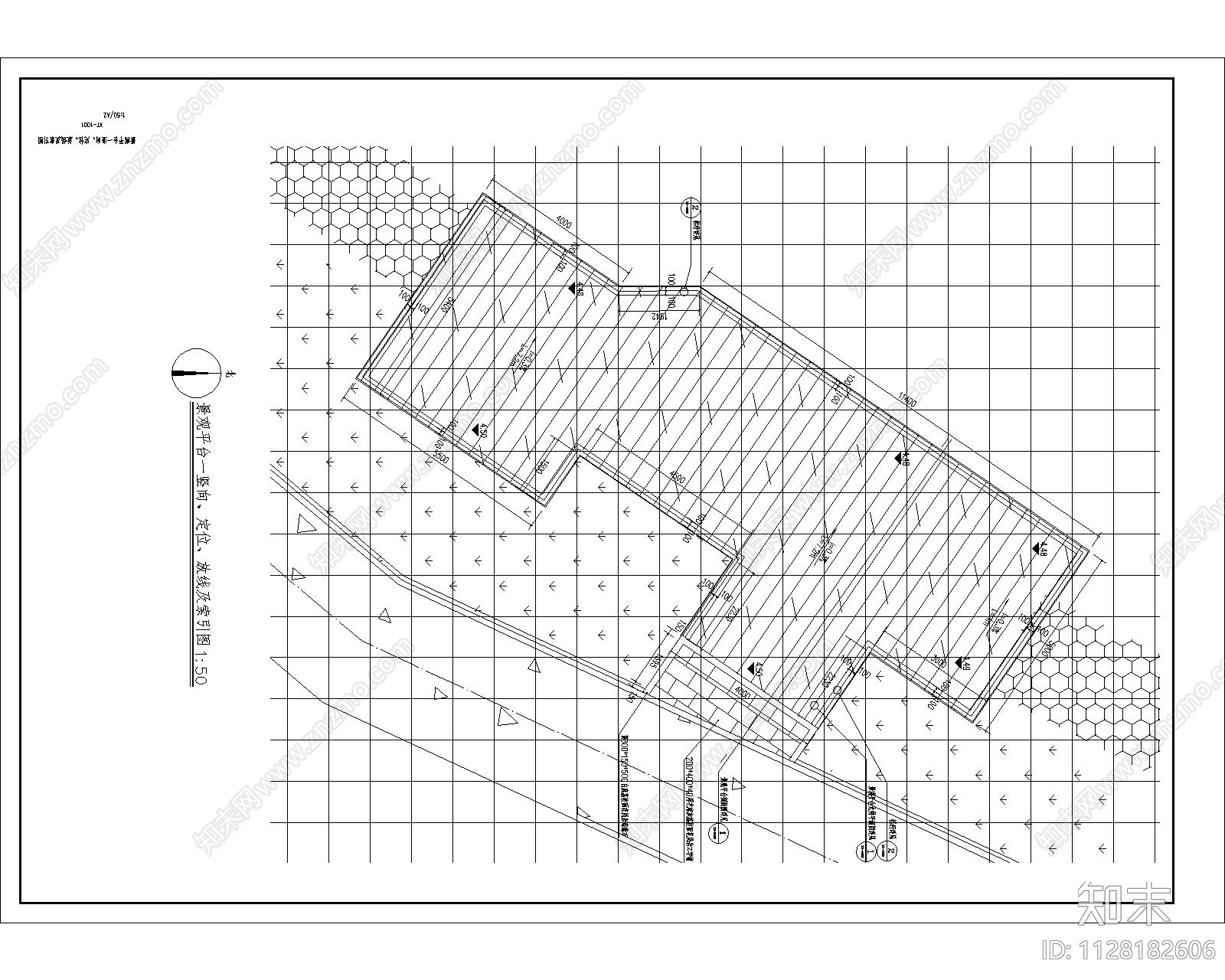 中式亲水观景平台cad施工图下载【ID:1128182606】